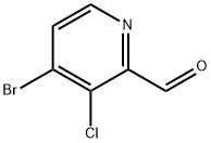 4-bromo-3-chloro-2-Pyridinecarboxaldehyde Structure