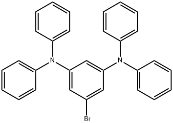 1,3-Benzenediamine, 5-bromo-N1,N1,N3,N3-tetraphenyl- Struktur