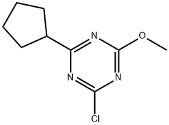 2-Chloro-4-cyclopentyl-6-methoxy-1,3,5-triazine Struktur