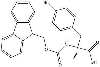 Fmoc-alpha-methyl-L-4-bromophenylalanine Struktur