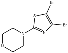 4,5-Dibromo-2-(morpholino)thiazole Struktur