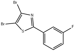 4,5-Dibromo-2-(3-fluorophenyl)thiazole Struktur