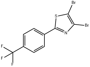 4,5-Dibromo-2-(4-trifluoromethylphenyl)thiazole Struktur