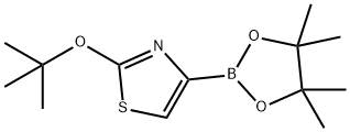 2-(tert-butoxy)-4-(4,4,5,5-tetramethyl-1,3,2-dioxaborolan-2-yl)thiazole Struktur