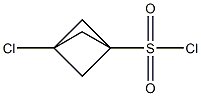 3-chlorobicyclo[1.1.1]pentane-1-sulfonyl chloride Struktur