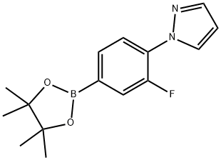 3-Fluoro-4-(1H-pyrazol-1-yl)phenylboronic acid pinacol ester Struktur