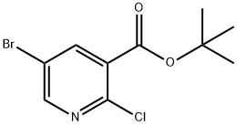 5-Bromo-2-chloronicotinic acid tert-butyl ester Struktur