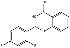 {2-[(2,4-difluorophenyl)methoxy]phenyl}boronic acid Struktur