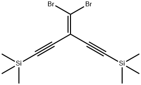 Silane, [3-(dibromomethylene)-1,4-pentadiyne-1,5-diyl]bis[trimethyl- Struktur