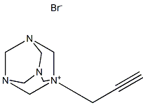 1-PROP-2-YNYL-3,5,7-TRIAZA-1-AZONIA-ADAMANTANE, BROMIDE Struktur