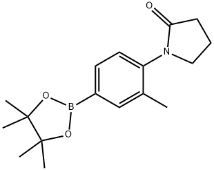 1-[4-(TETRAMETHYL-1,3,2-DIOXABOROLAN-2-YL)-2-METHYLPHENYL]PYRROLIDIN-2-ONE Struktur