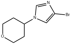 4-Bromo-1-(4-tetrahydropyranyl)-1H-imidazole Struktur