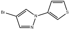 4-Bromo-1-(3-thienyl)pyrazole Struktur