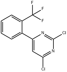 2,4-Dichloro-6-(2-trifluoromethylphenyl)pyrimidine Struktur