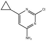 2-Chloro-4-amino-6-(cyclopropyl)pyrimidine Struktur