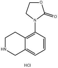 3-(1,2,3,4-tetrahydroisoquinolin-5-yl)-1,3-oxazolidin-2-one hydrochloride Struktur