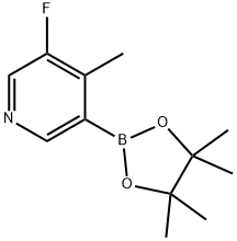 5-Fluoro-4-picoline-3-boronic acid pinacol ester, 1356483-70-9, 結(jié)構(gòu)式