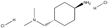 trans-4-[(dimethylamino)methyl]cyclohexan-1-amine dihydrochloride Struktur