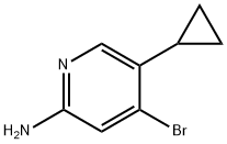 2-Amino-4-bromo-5-(cyclopropyl)pyridine Struktur