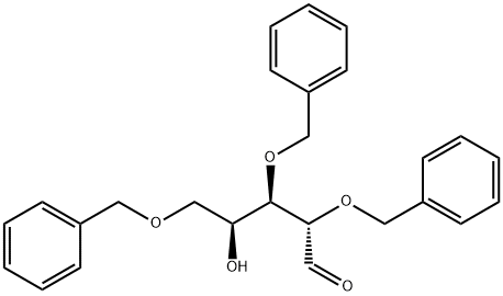 2,3,5-Tri-O-benzyl-L-xylofuranose Struktur