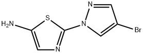 4-Bromo-1-(5-aminothiazol-2-yl)pyrazole Struktur