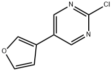 2-Chloro-5-(3-furyl)pyrimidine Struktur