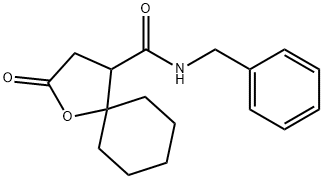 N-Benzyl-2-oxo-1-oxaspiro[4.5]decane-4-carboxamide Struktur