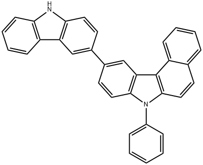 10-(9H-carbazol-3-yl)-7-phenyl-7H-benzo[c]carbazole Struktur