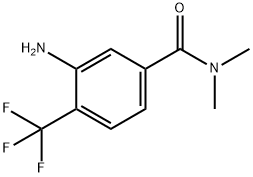 3-Amino-N,N-dimethyl-4-trifluoromethylbenzamide Struktur