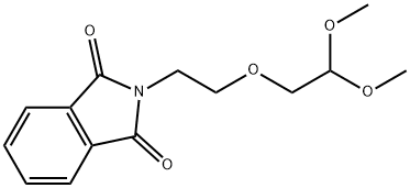 2-(2-(2,2-dimethoxyethoxy)ethyl)isoindoline-1,3-dione Struktur