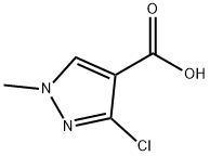 3-chloro-1-methyl-1H-pyrazole-4-carboxylic acid Struktur