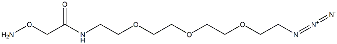 Acetamide, 2-(aminooxy)-N-[2-[2-[2-(2-azidoethoxy)ethoxy]ethoxy]ethyl]- Struktur