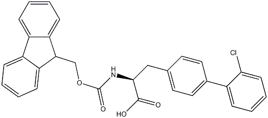 N-Fmoc-4-(2-chlorophenyl)-L-phenylalanine Struktur