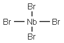 Niobium(IV) tetrabromide Struktur