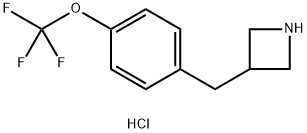 3-{[4-(trifluoromethoxy)phenyl]methyl}azetidine hydrochloride Struktur