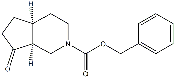 benzyl (4aS,7aS)-7-oxooctahydro-2H-cyclopenta[c]pyridine-2-carboxylate Struktur