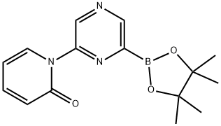 1-(6-(4,4,5,5-tetramethyl-1,3,2-dioxaborolan-2-yl)pyrazin-2-yl)pyridin-2(1H)-one Struktur