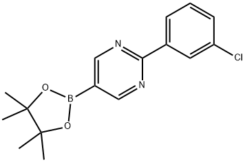 2-(3-Chlorophenyl)pyrimidine-5-boronic acid pinacol ester Struktur