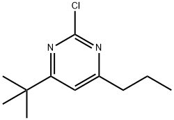 2-chloro-4-(n-propyl)-6-(tert-butyl)pyrimidine Struktur