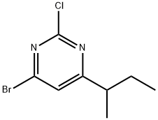 2-Chloro-4-bromo-6-(sec-butyl)pyrimidine Struktur