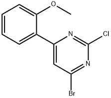 2-Chloro-4-bromo-6-(2-methoxyphenyl)pyrimidine Struktur