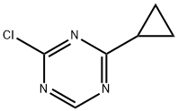 2-Chloro-4-(cyclopropyl)-1,3,5-triazine Struktur