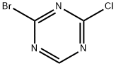 2-Chloro-4-bromo-1,3,5-triazine Struktur