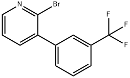 2-Bromo-3-(3-trifluoromethylphenyl)pyridine Struktur