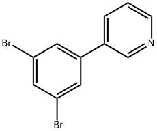 3-(3,5-Dibromo-phenyl)-pyridine Structure