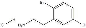 2-(2-bromo-5-chlorophenyl)ethan-1-amine hydrochloride Struktur