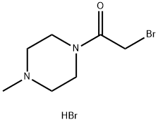 2-bromo-1-(4-methylpiperazin-1-yl)ethan-1-one hydrobromide Struktur