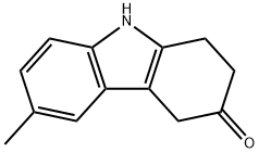 6-methyl-2,3,4,9-tetrahydro-1H-carbazol-3-one Struktur