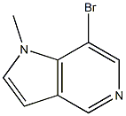 7-bromo-1-methyl-1H-pyrrolo[3,2-c]pyridine Struktur