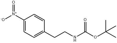 Carbamic acid, [2-(4-nitrophenyl)ethyl]-, 1,1-dimethylethyl ester Struktur